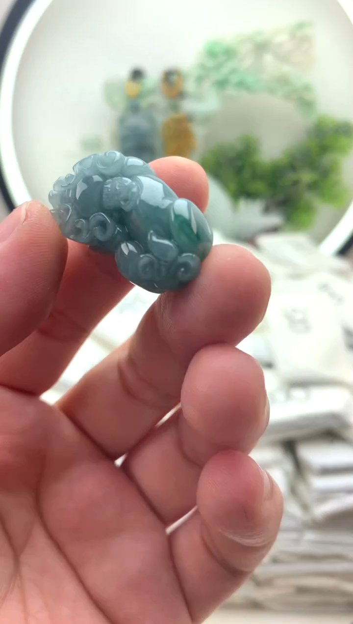 颈饰未镶嵌翡翠小*片挂件【福利款】