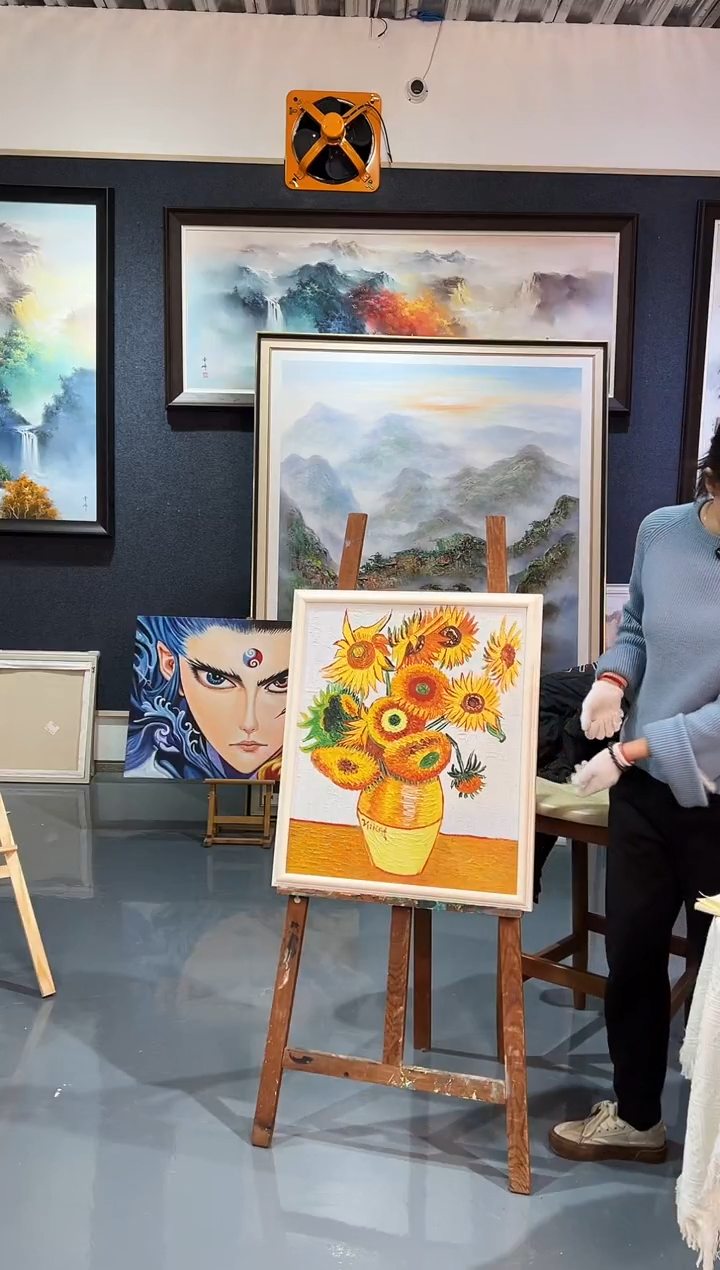 【闪购商品】油画122号 50*60 向日葵-手绘油画