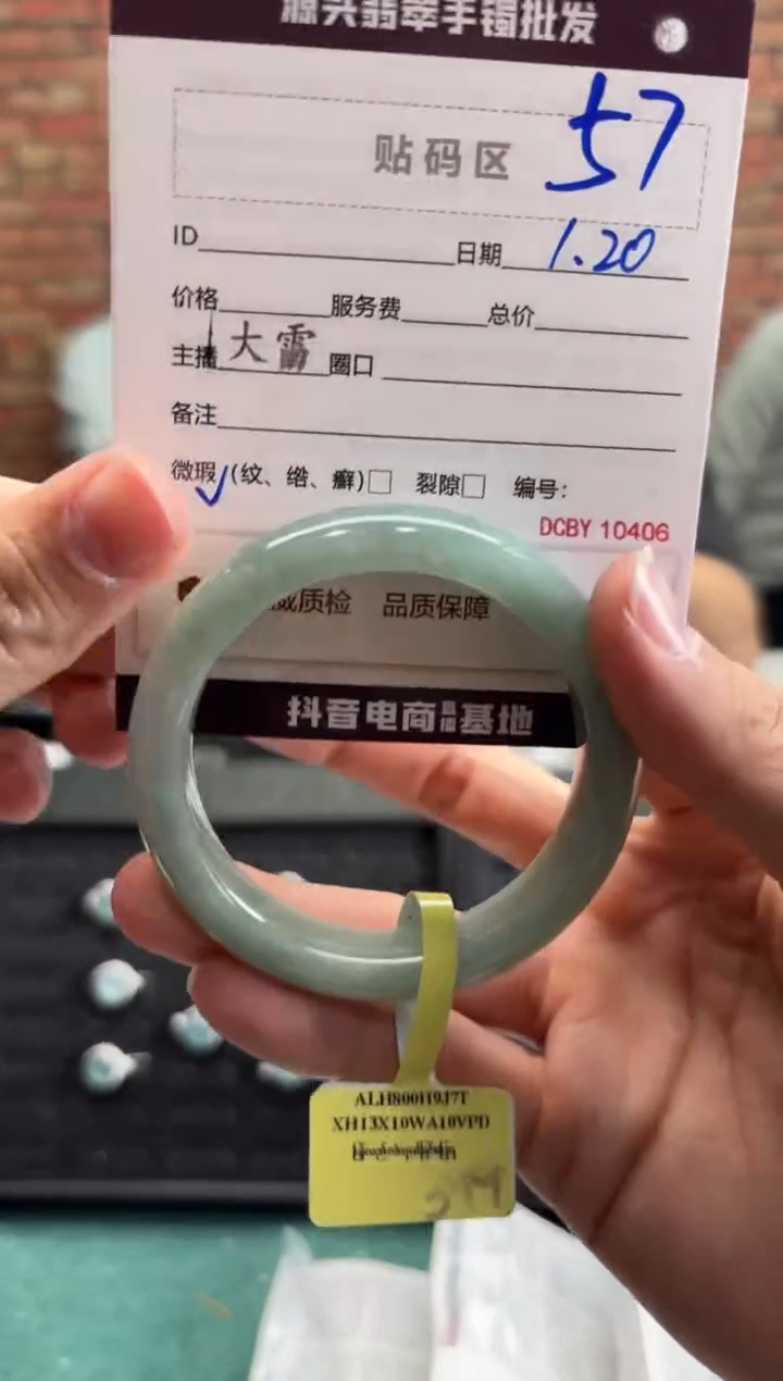 【闪购商品】翡翠手镯未镶嵌57手镯