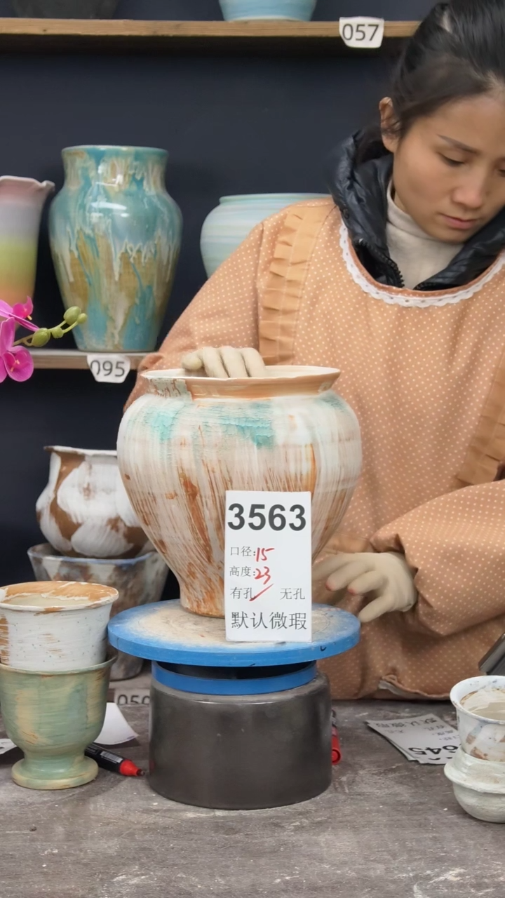 景德镇陶园花盆3563