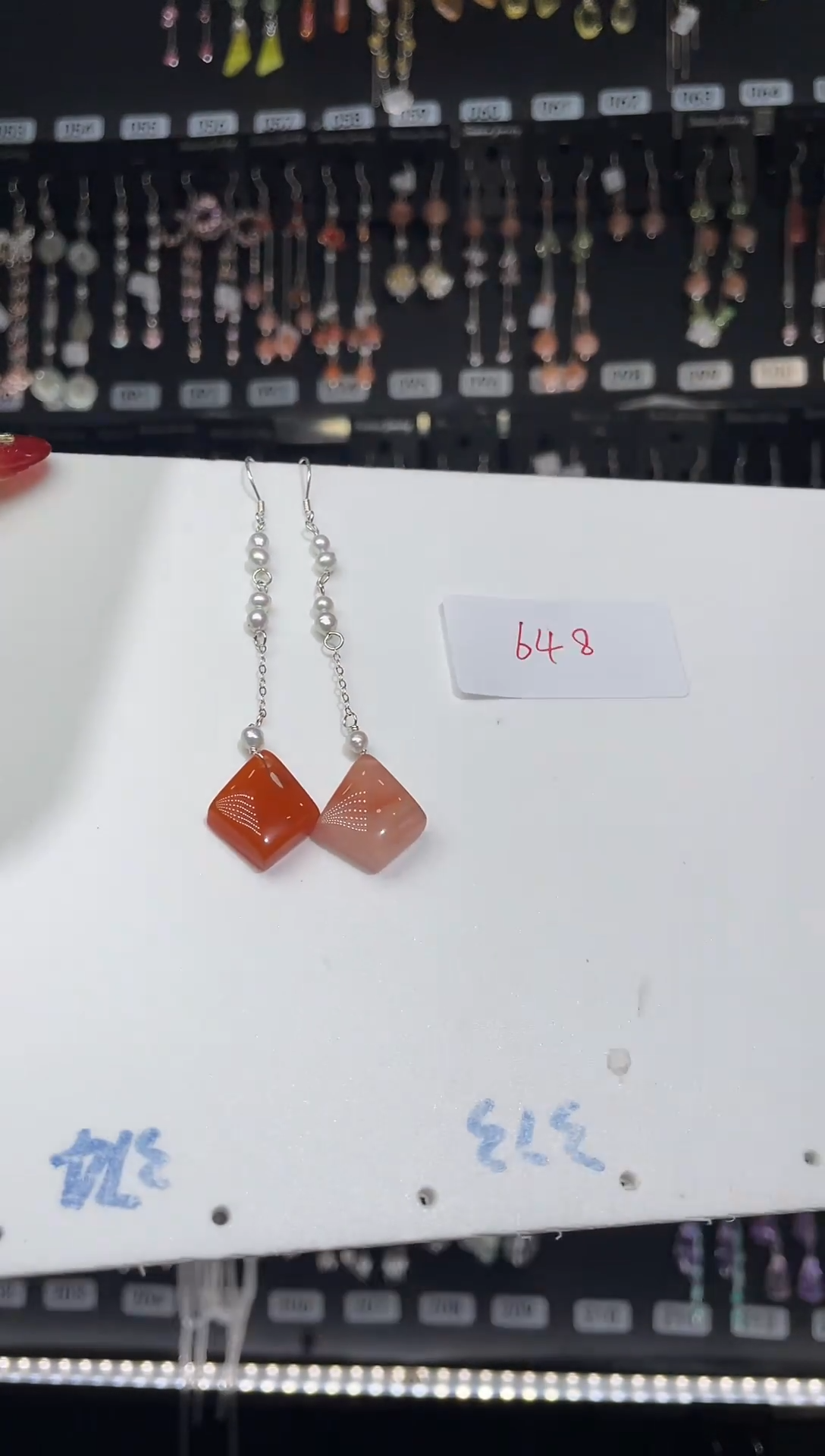 【闪购商品】紫晶耳饰银S925镶嵌银钩银链648