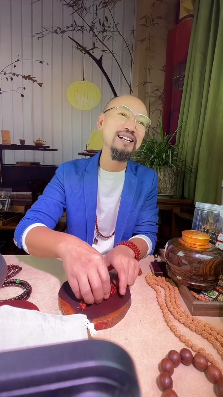 檀香紫檀（小叶紫檀）西**雁0.8多圈保真印度小叶紫檀假一赔四0158