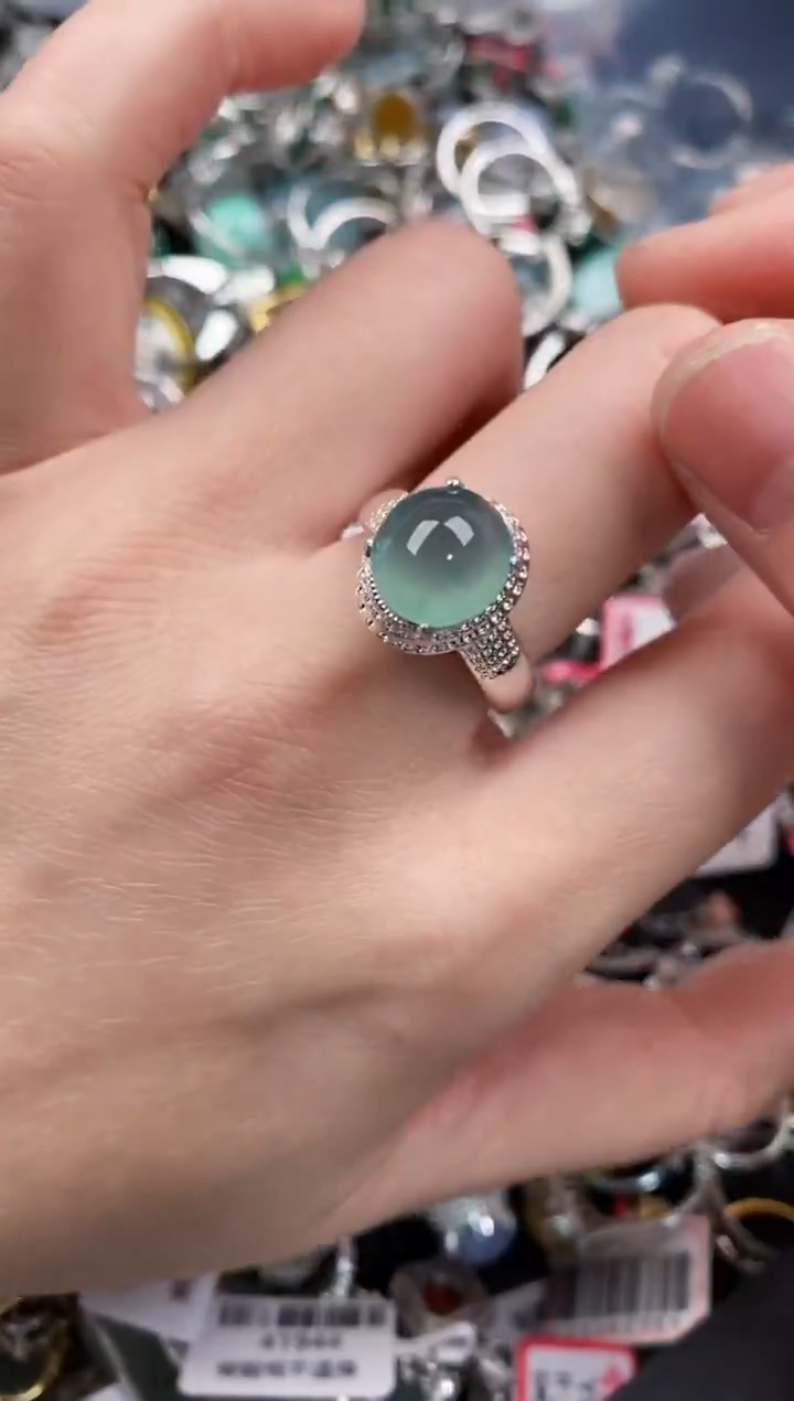 未镶嵌戒指翡翠666      7