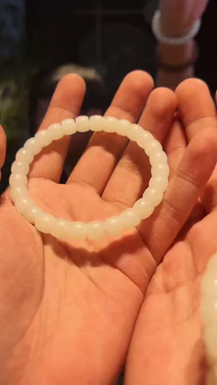 【闪购商品】和田玉手串未镶嵌8大+单圈