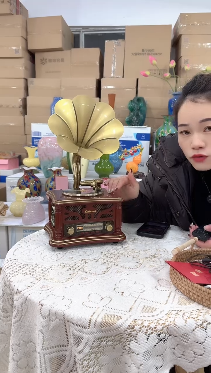 【闪购商品】无铅玻璃甄选花器-s-早41