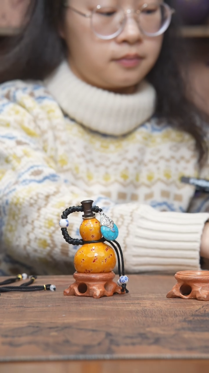 【闪购商品】358号-大漆开口小葫芦手捻