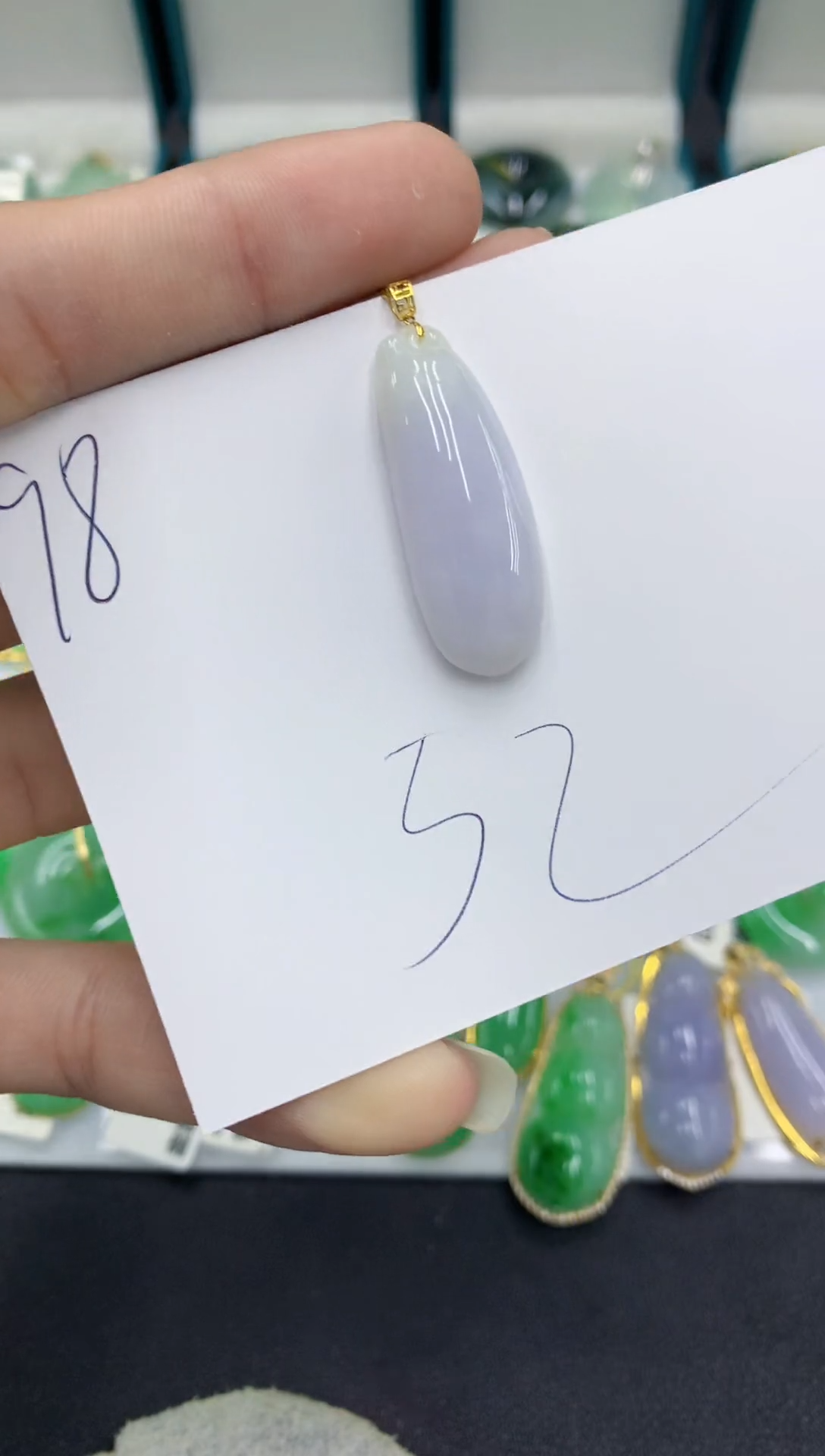 【闪购商品】翡翠颈饰18K金镶嵌翡翠