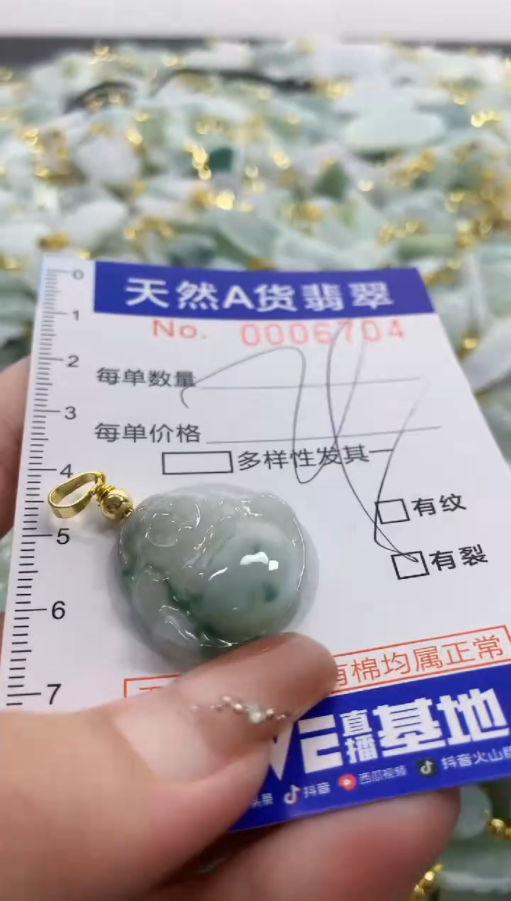 颈饰未镶嵌翡翠天然A货翡翠