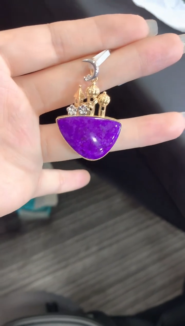 【闪购商品】苏纪石（舒俱来）.18K金镶嵌舒俱来吊坠