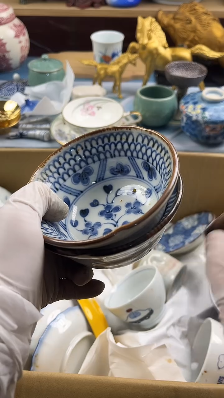 瓷片桃**酱英歌瓷器满28包邮