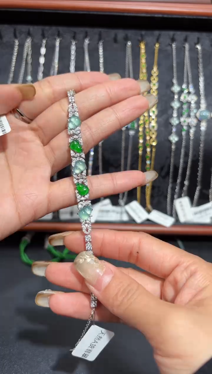 【闪购商品】翡翠颈饰银S925镶嵌葫芦/支持复检/一件