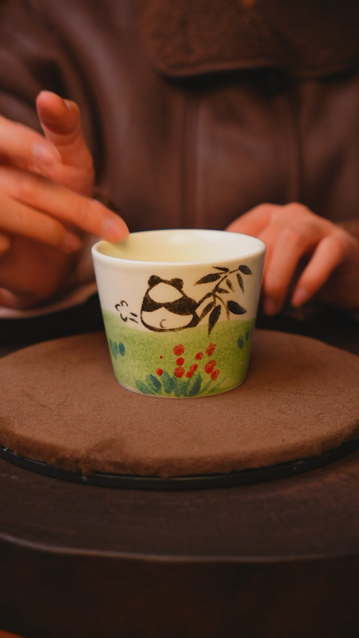 【闪购商品】瓷片景德镇手绘瓷器高温釉下彩--