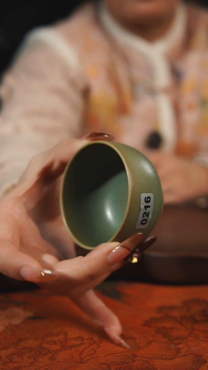 杯子瓷汝州原产地原矿仿古老釉q216