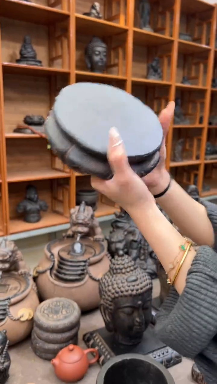 陶土【火山泥】金箍坛底座