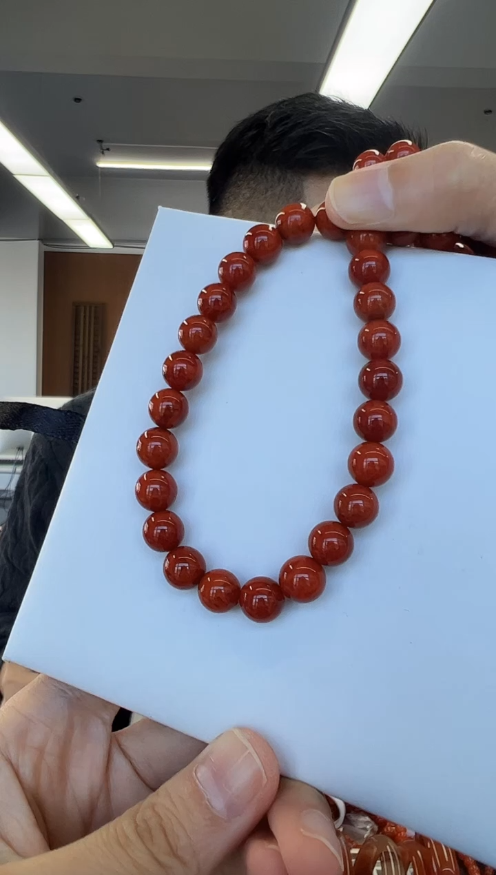 未镶嵌手链南红玛瑙A31火焰我南红手串8mm+