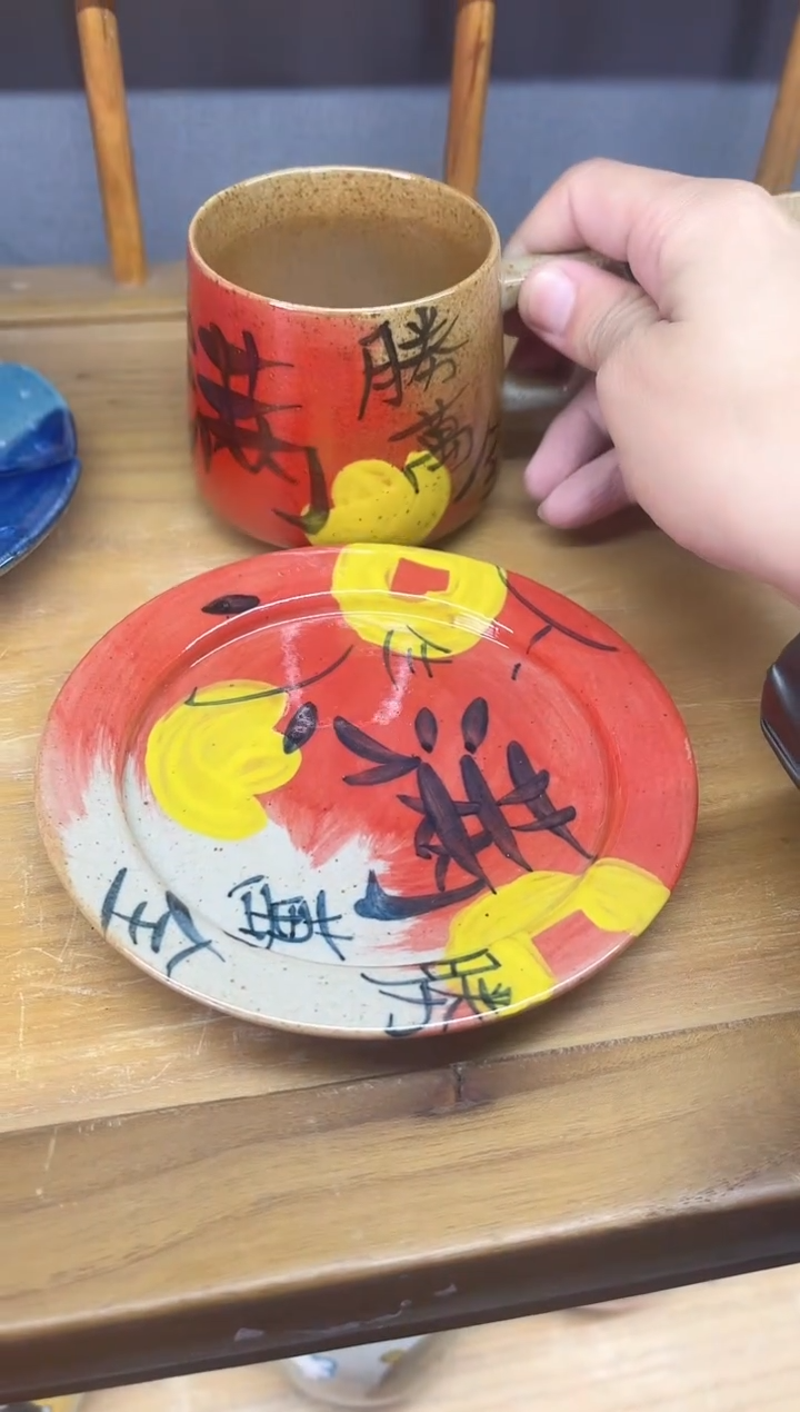 【闪购商品】瓷片景德镇手绘高温釉下彩瓷器