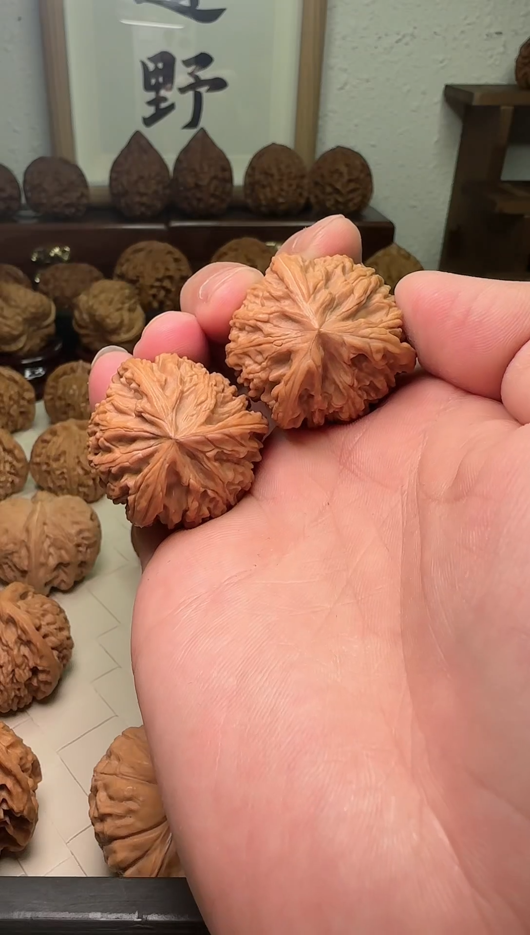 【闪购商品】文玩核桃把件34+文山三棱维修