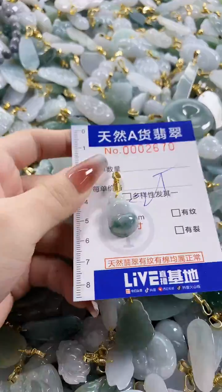 颈饰未镶嵌翡翠天然A货翡翠