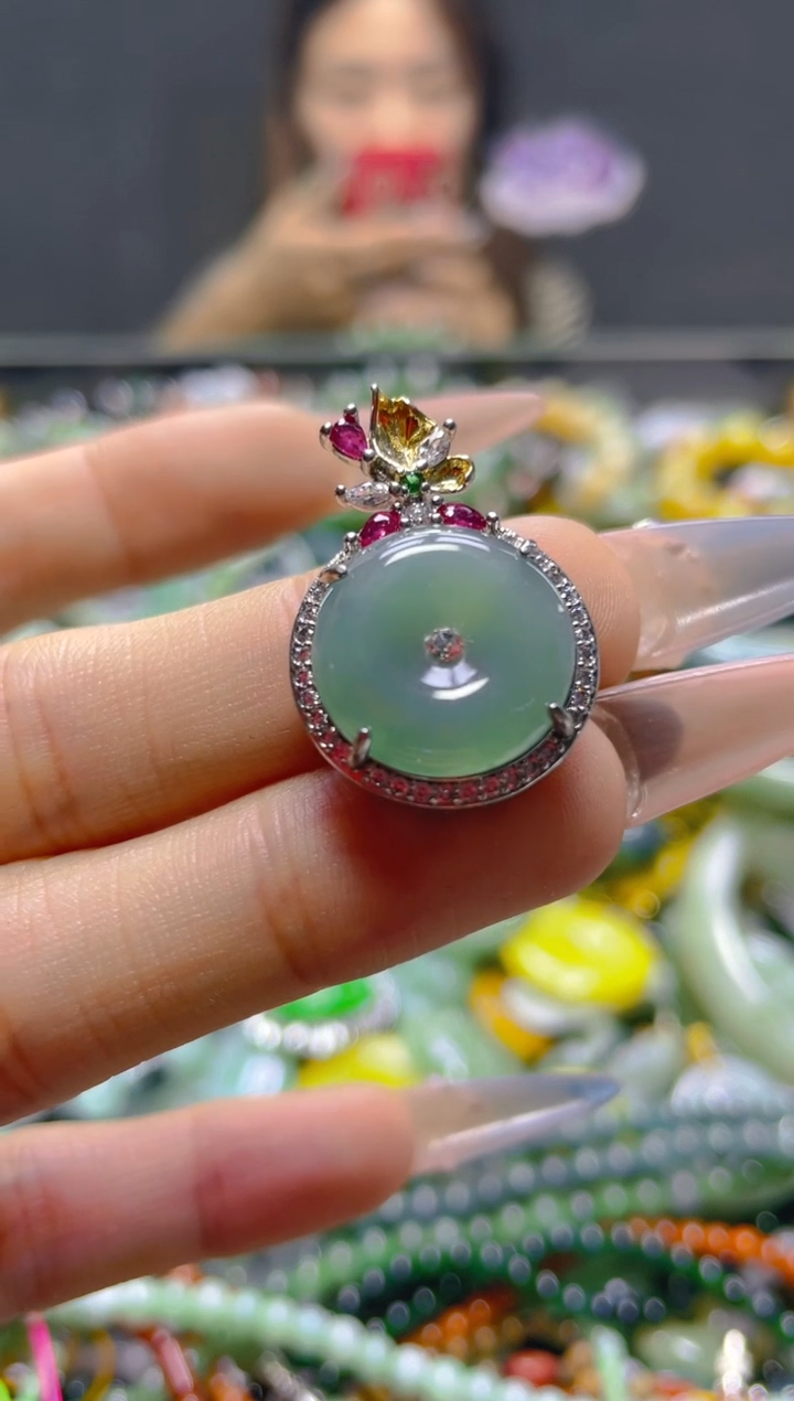 颈饰未镶嵌翡翠/X/翡翠A货，一件也是批发价