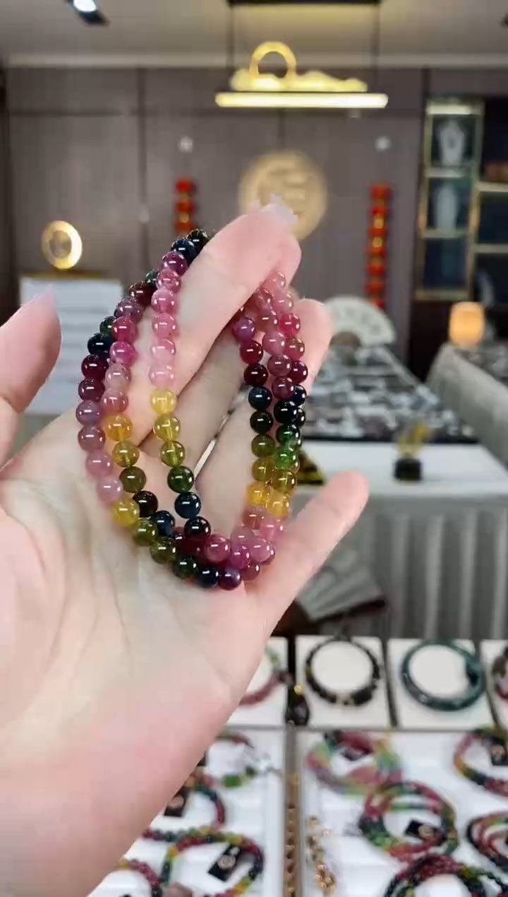 【闪购商品】碧玺三圈手串未镶嵌（多样性发一条）hon