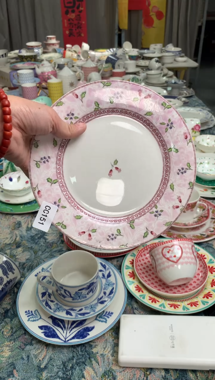 【闪购商品】瓷片陶瓷原单CC151餐具1个8寸