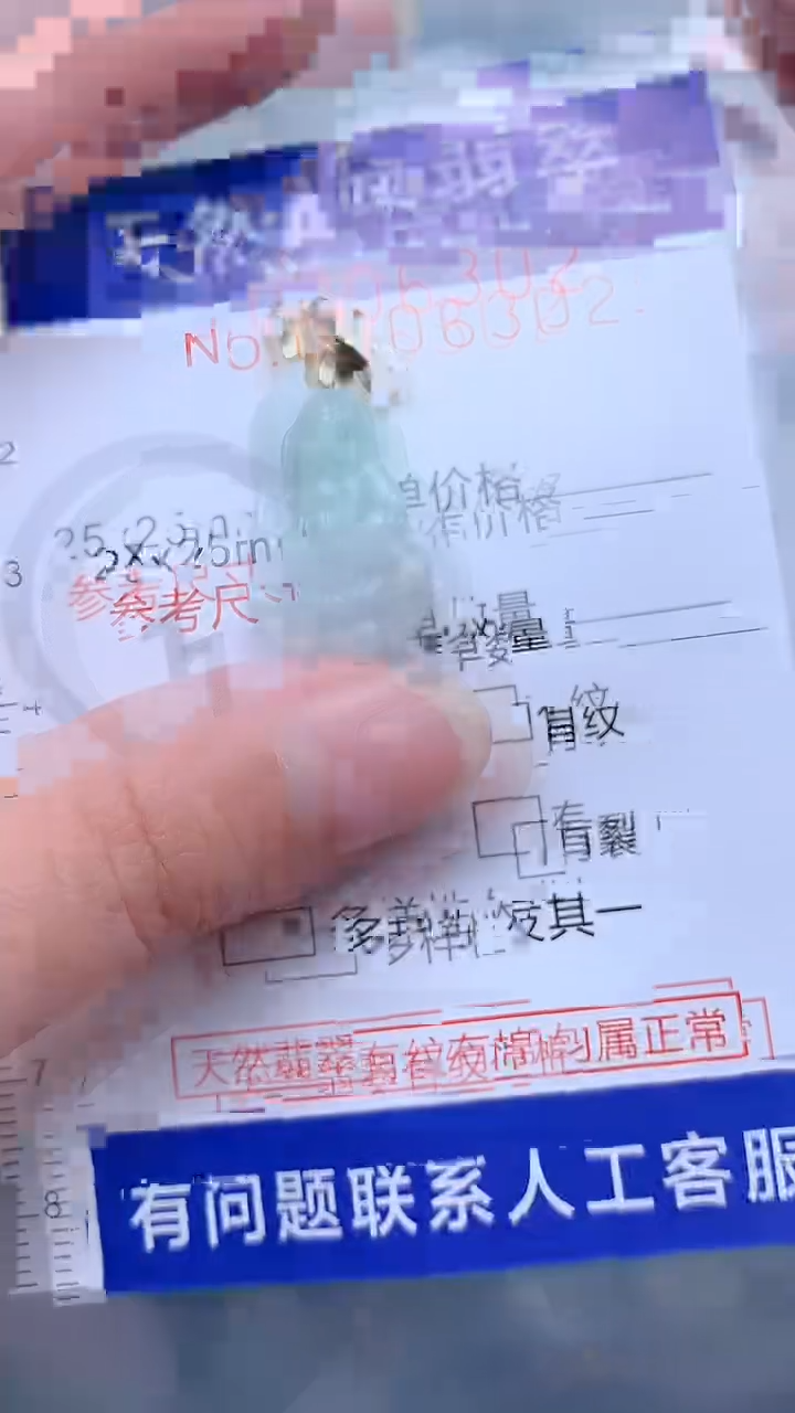 翡翠未镶嵌吊坠(不含链)1