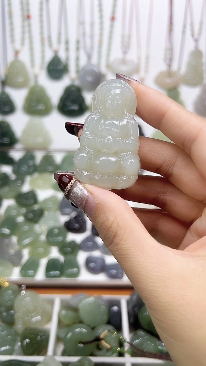 【闪购商品】和田玉颈饰未镶嵌观音吊坠50