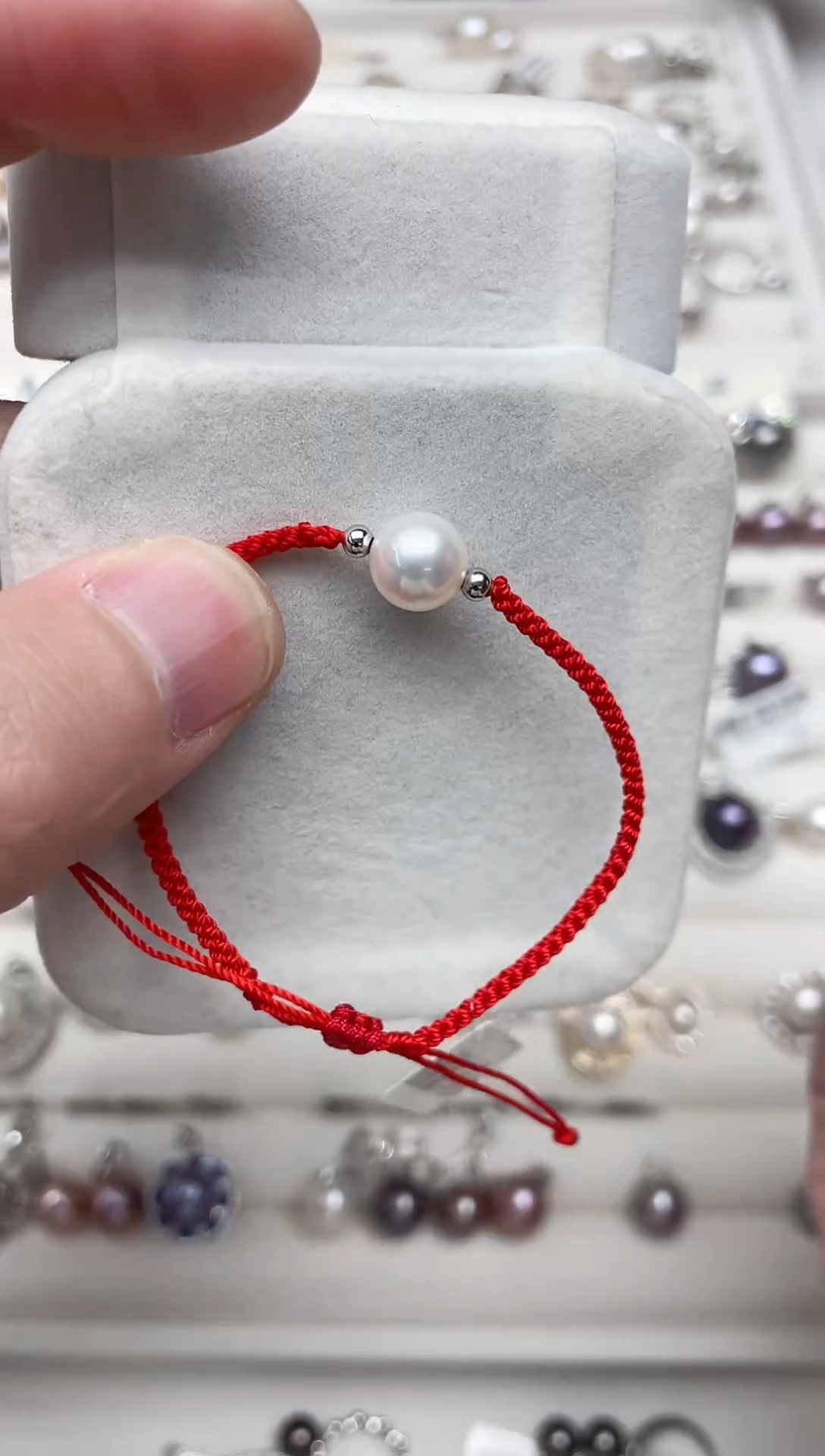 【闪购商品】淡水珍珠手绳银S925镶嵌手链