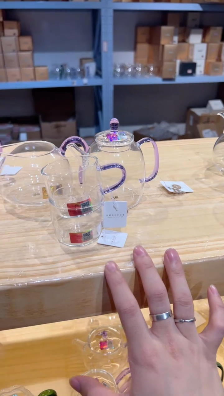 禾器-宴臣壶-浅紫色+淡然浅紫+清尚杯浅紫2只
