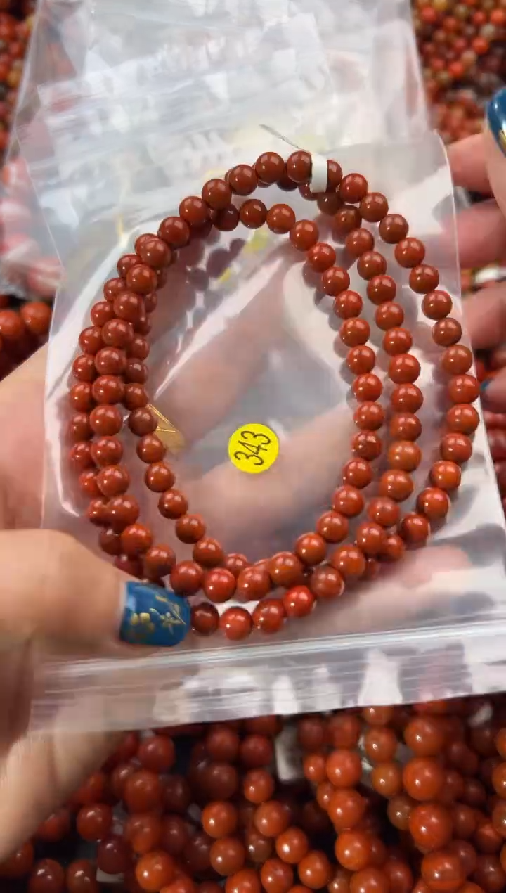 未镶嵌手串南红玛瑙6+