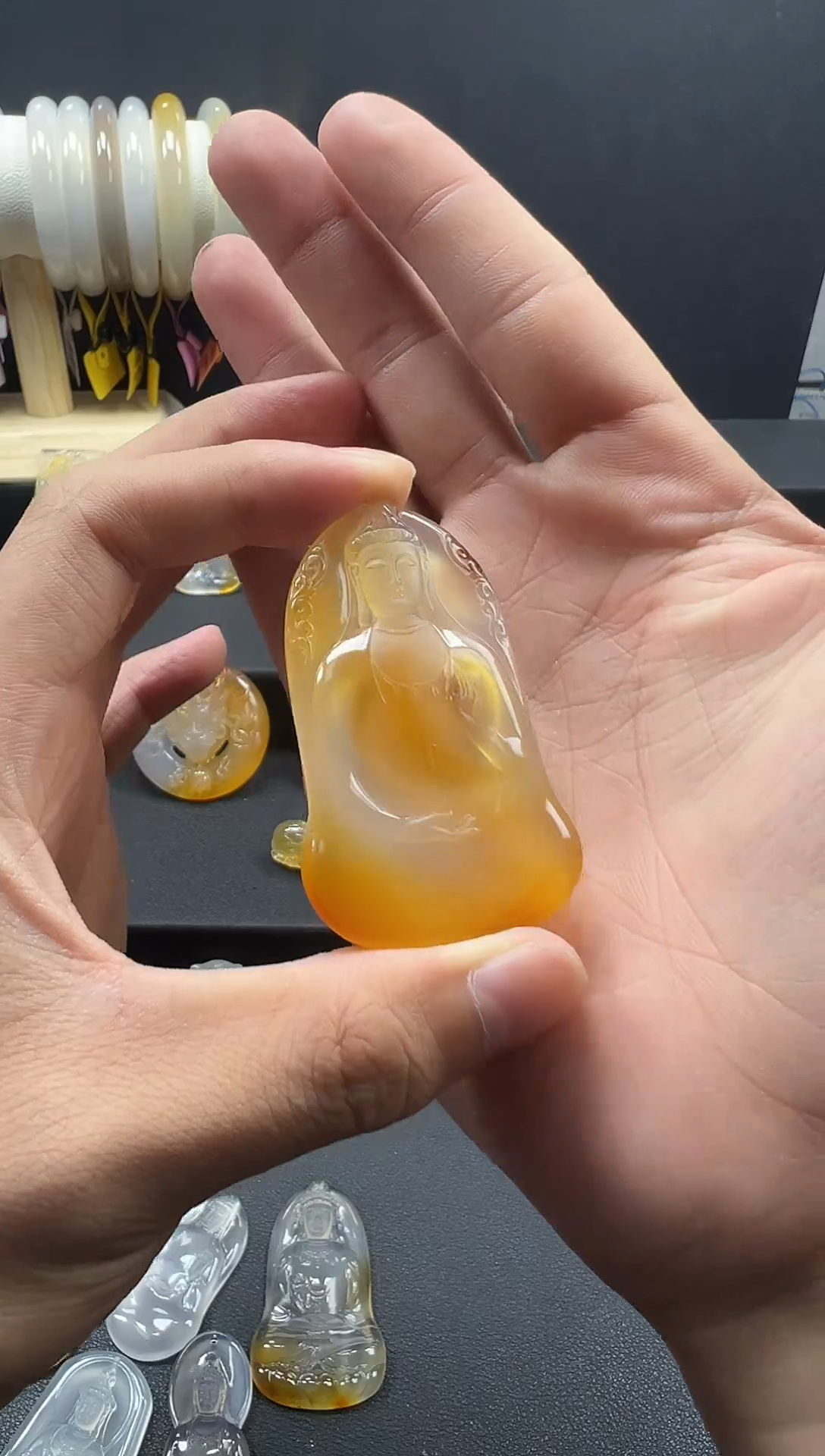 玛瑙/玉髓颈饰未镶嵌天然珠宝 一物一证