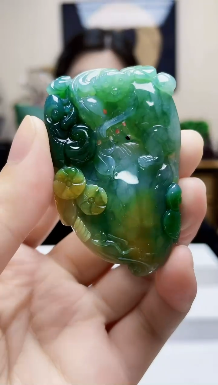 未镶嵌定制翡翠吊坠242