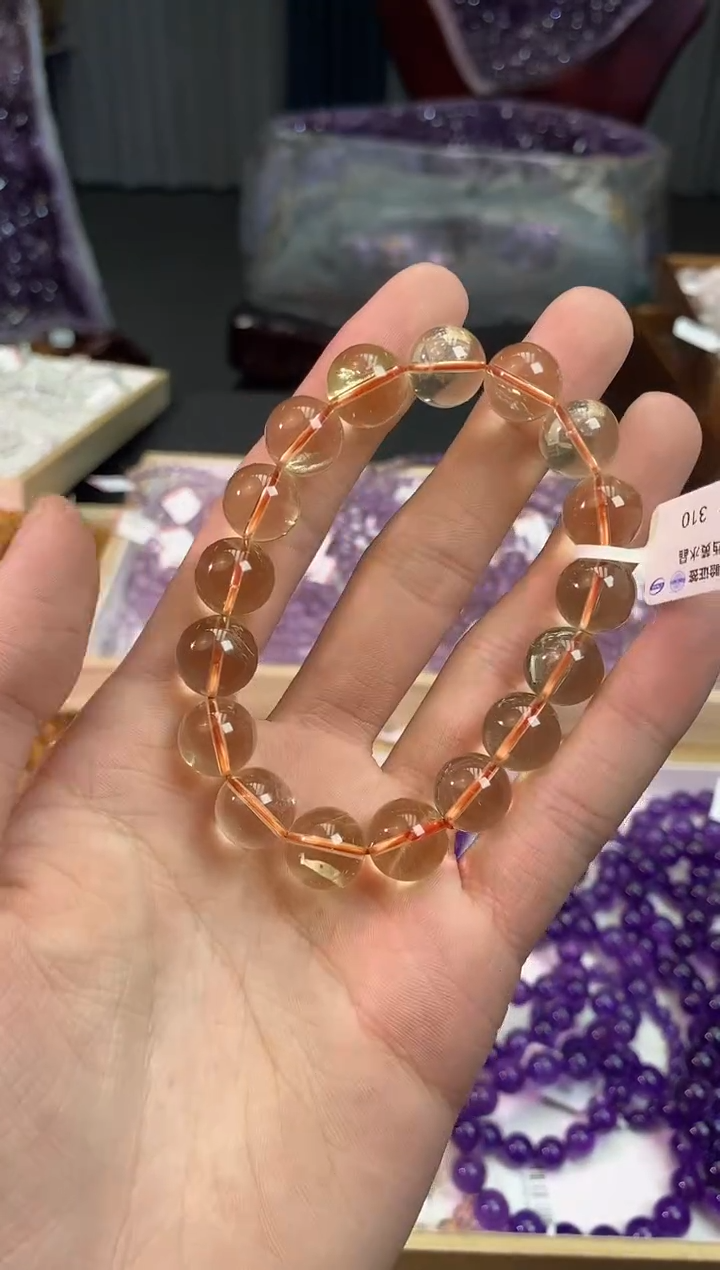 【闪购商品】水晶手链未镶嵌巴西黄水晶卡12m+