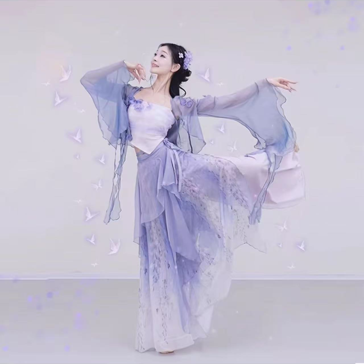 古典舞蹈服身韵纱衣中国舞民族舞个别瑕疵No退介意勿拍直播链接