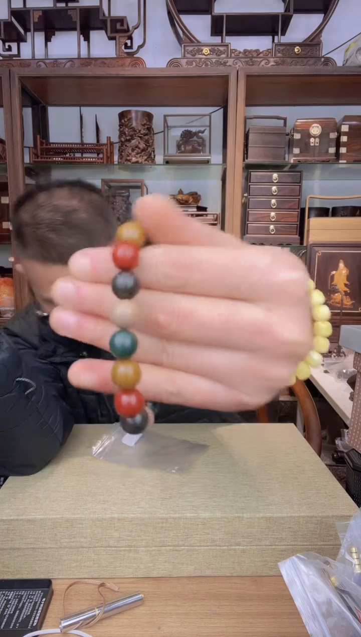 【闪购商品】乌木类书架578五行合香珠1.2圆珠单圈手串