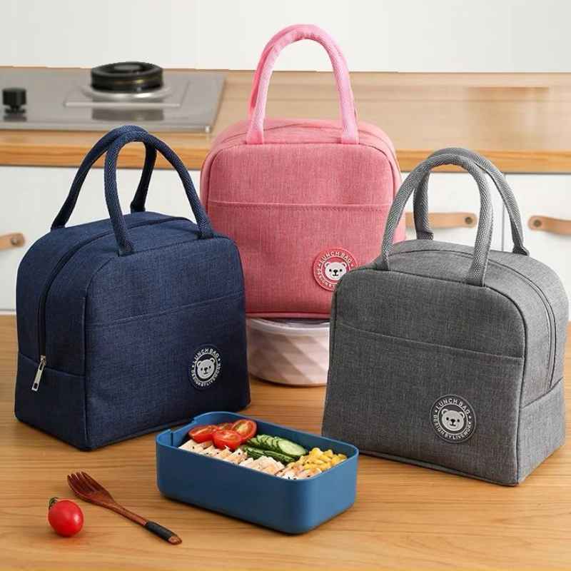 饭盒袋保温便当手提袋学生带饭上班族手提包装餐包铝箔袋