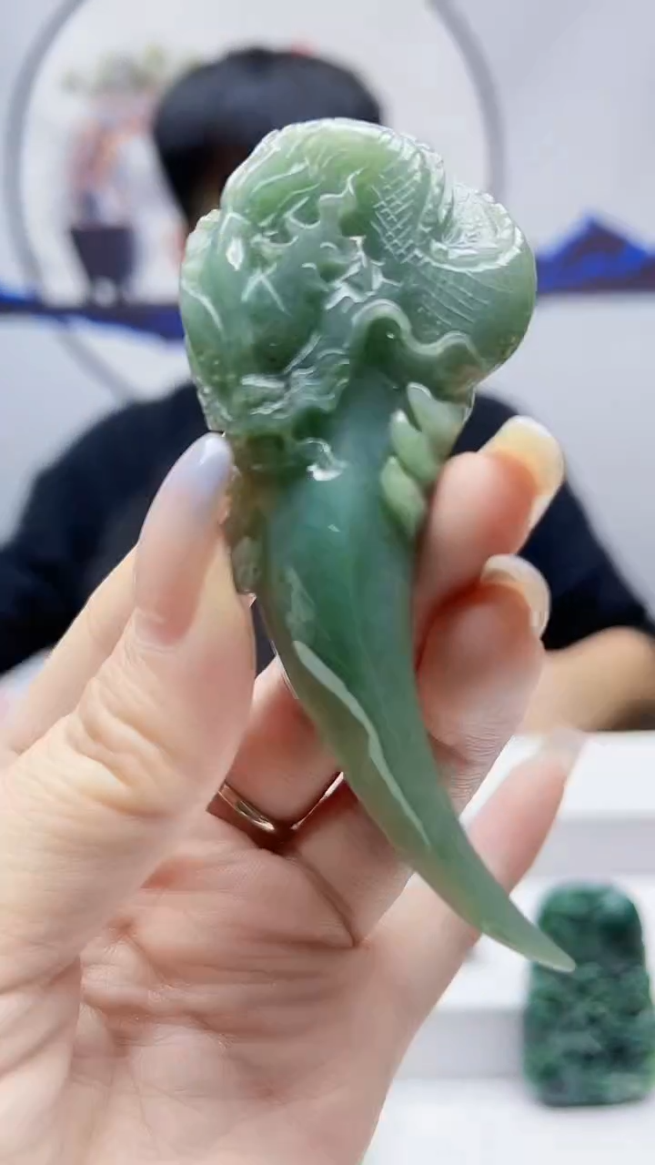 未镶嵌定制翡翠毛货挂件53