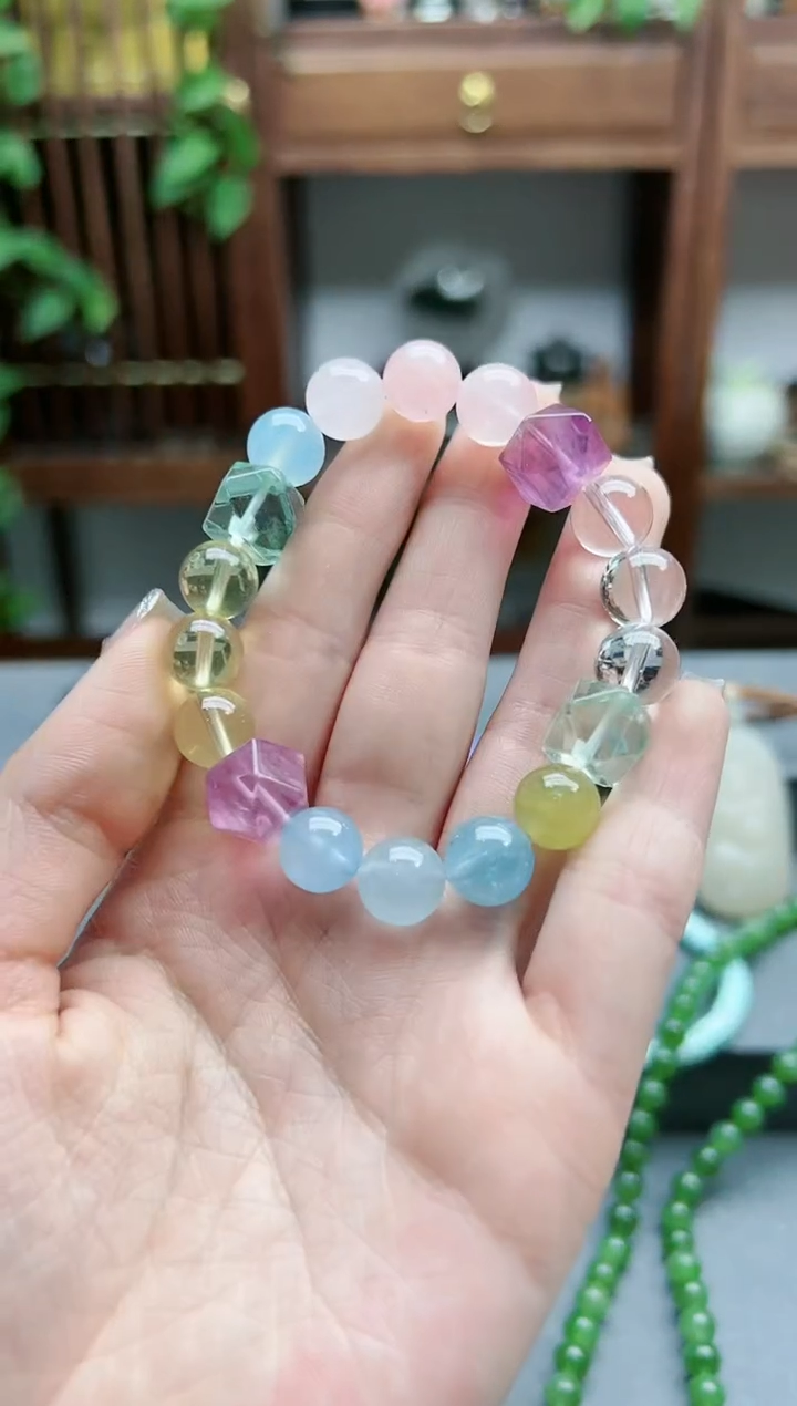 【闪购商品】水晶手串未镶嵌水晶多宝手串*1 TF多样性发其一