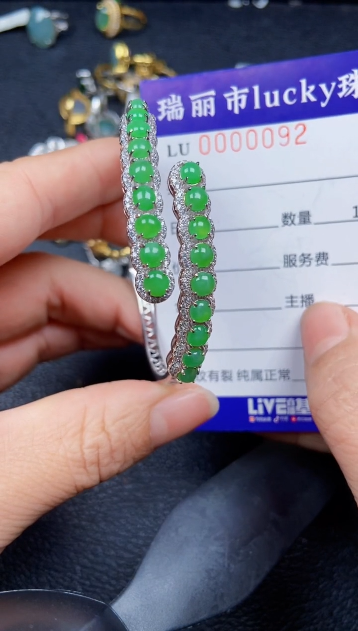 【闪购商品】翡翠颈饰银S925镶嵌0092