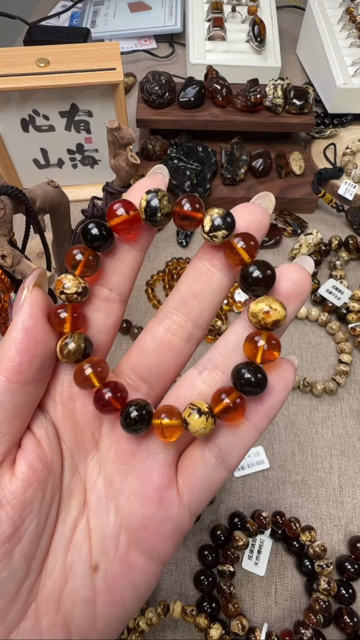 【闪购商品】琥珀手链未镶嵌抚顺琥珀