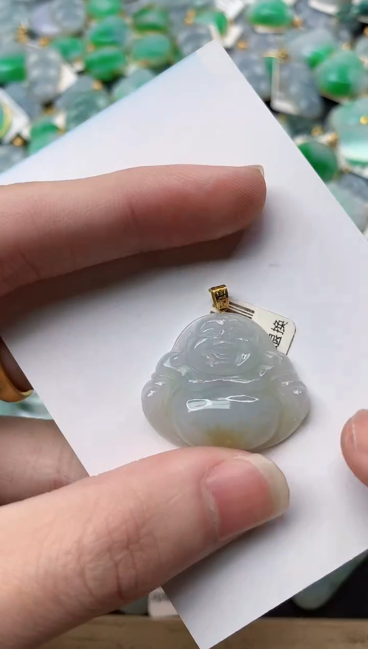 【闪购商品】翡翠颈饰18K金镶嵌85..........