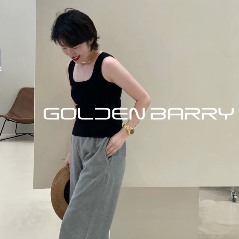 GOLDEN  BARRY | 232057 百搭舒适方领内搭背心时尚美背休闲无袖