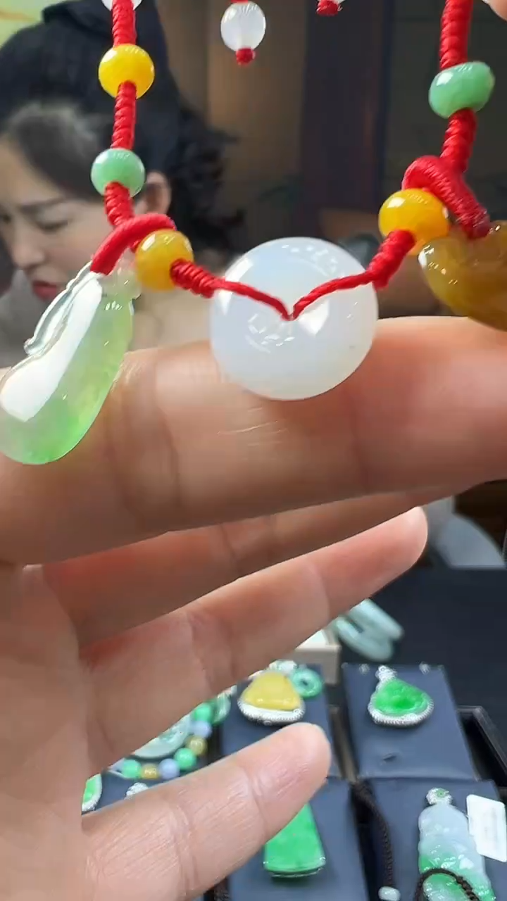 未镶嵌挂件翡翠脚链