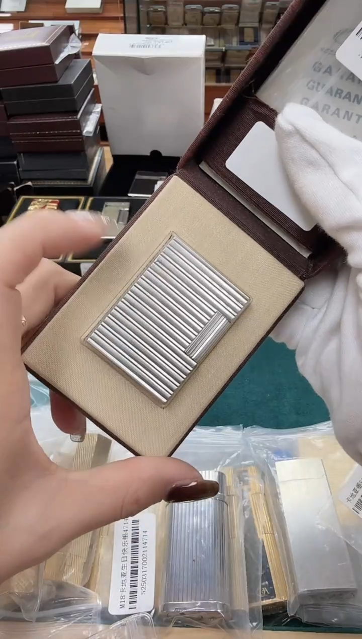 纯铜09 都家L1小号银 宽横纹