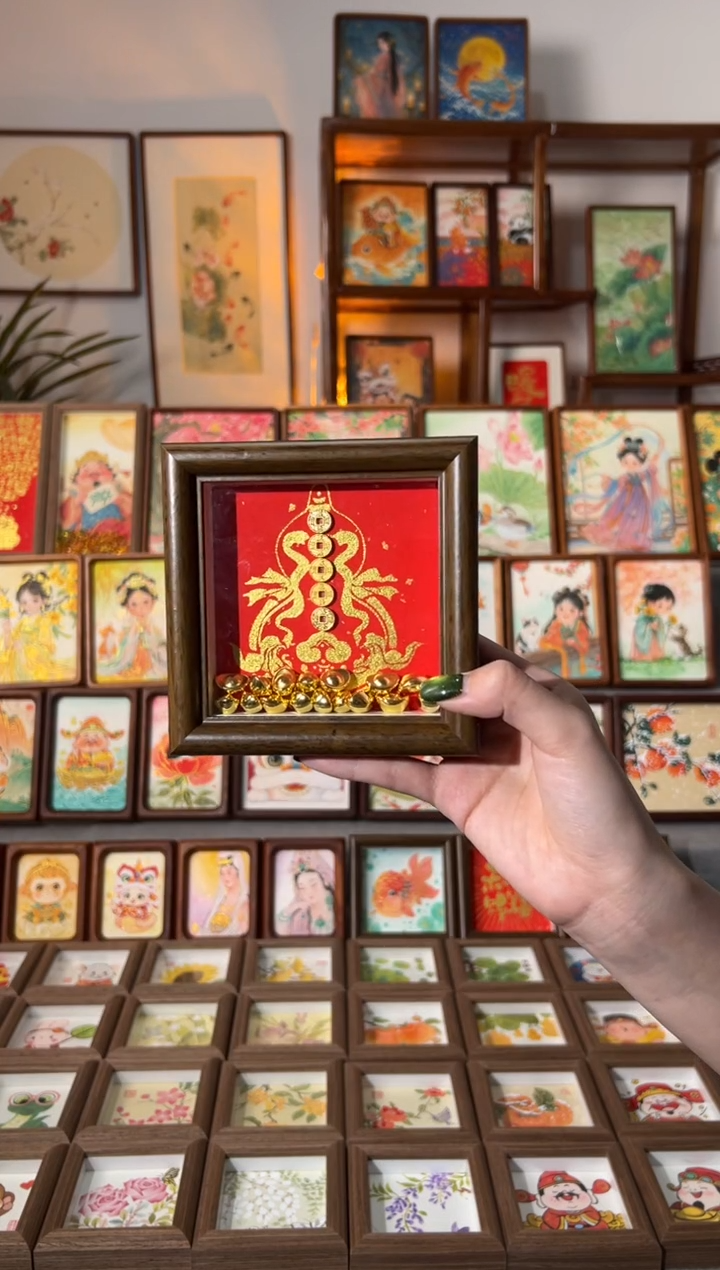 【闪购商品】国画五帝钱 手绘国画12