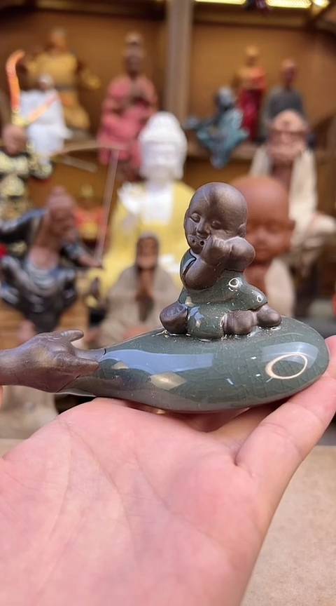 紫砂茶宠器闵茶宠摆件