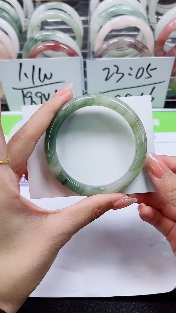 【闪购商品】石英质玉手镯合金A307-56/57