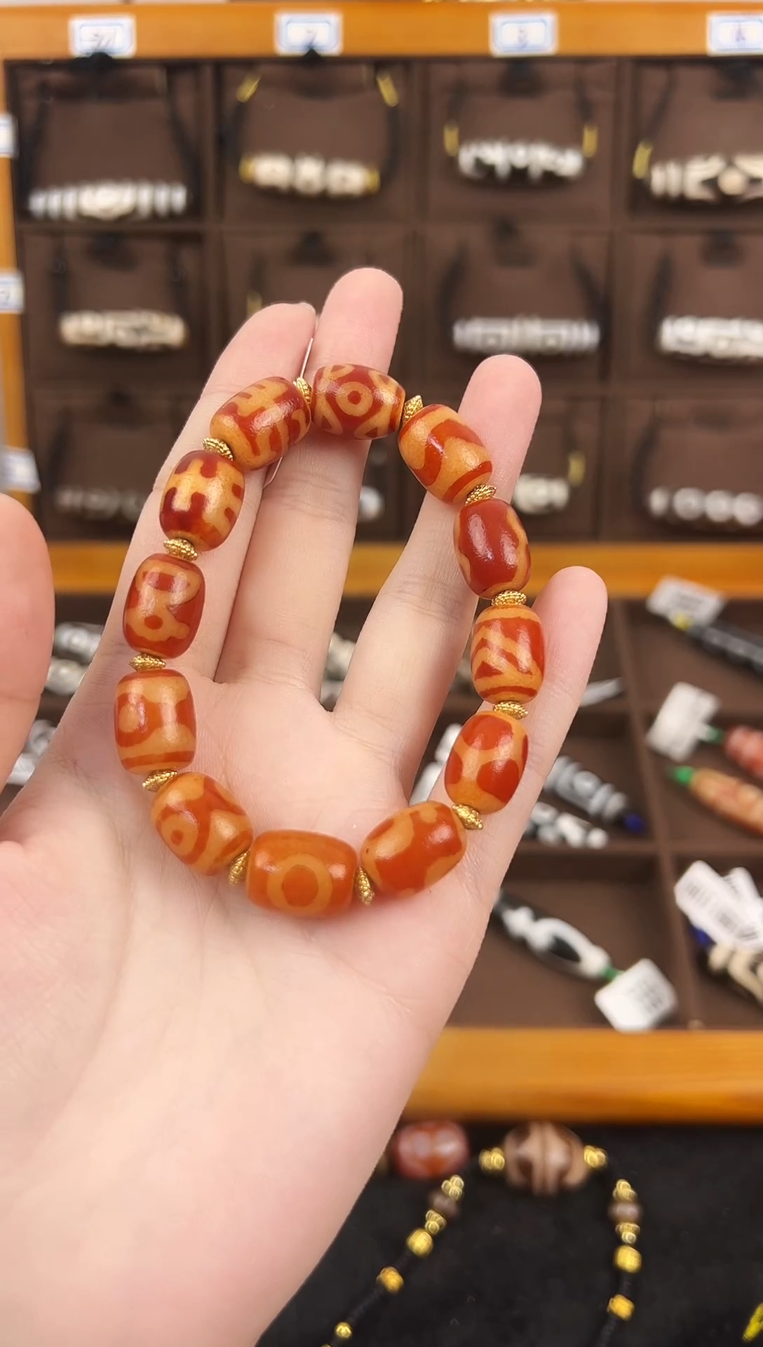 玛瑙/玉髓（覆膜）颈饰合金105（微瑕）