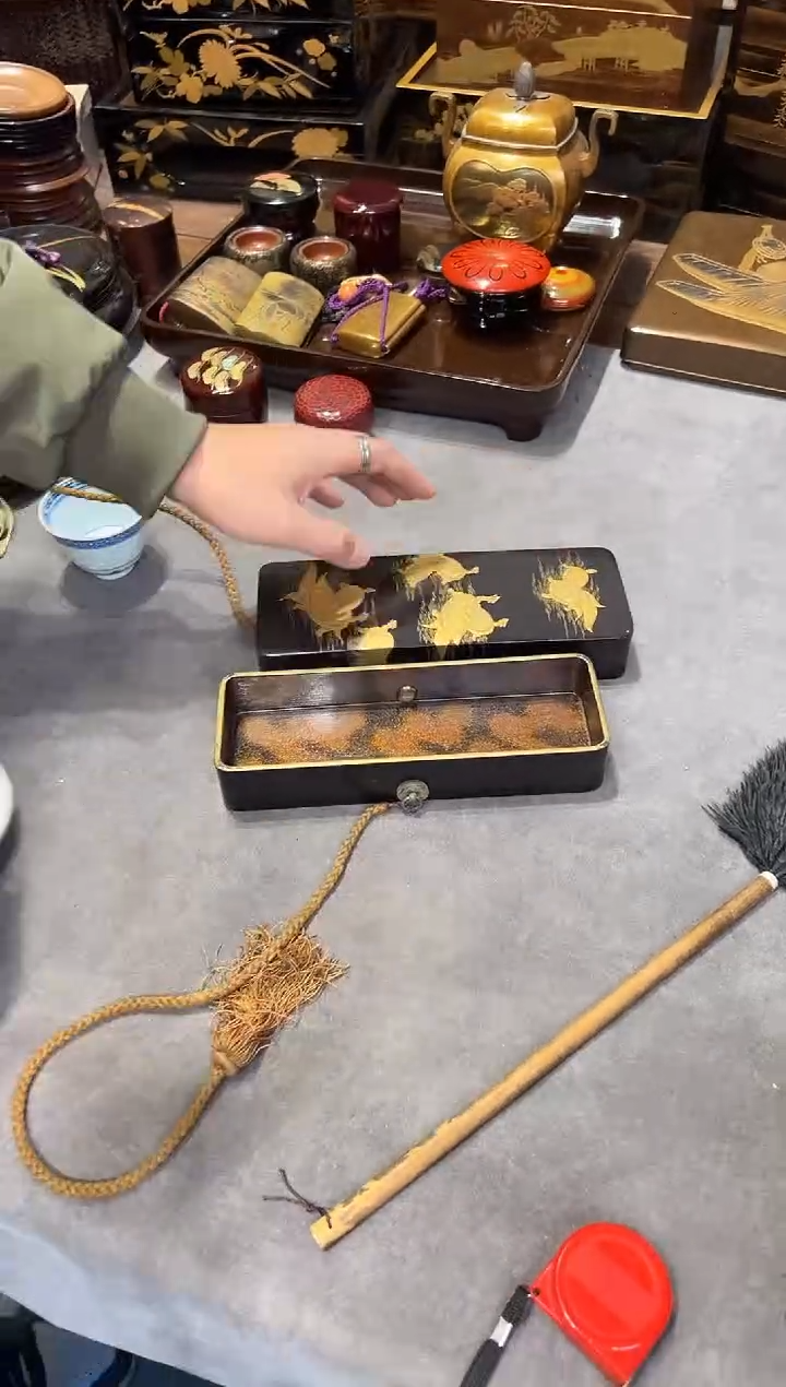 金梨地 书信盒 大漆漆器大漆漆器