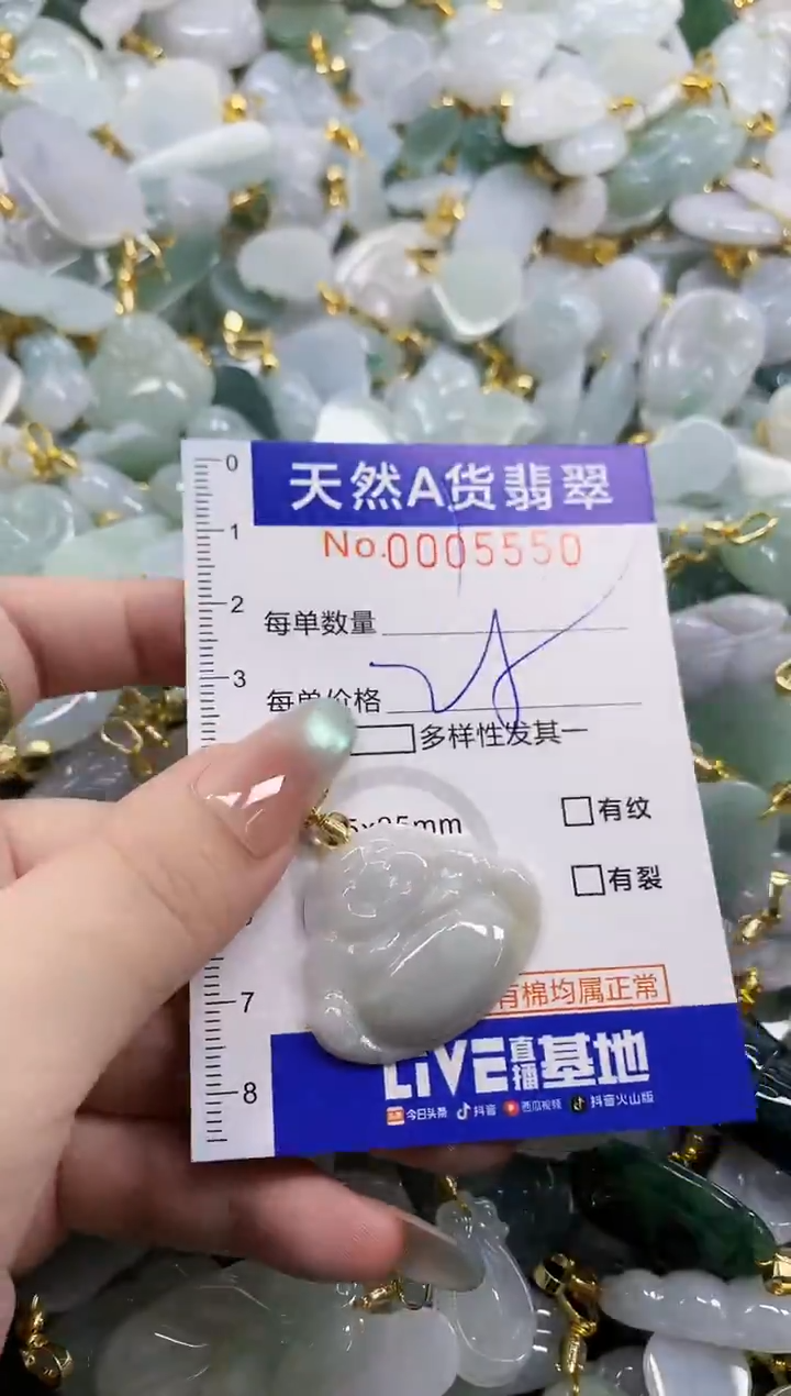颈饰未镶嵌翡翠天然A货翡翠